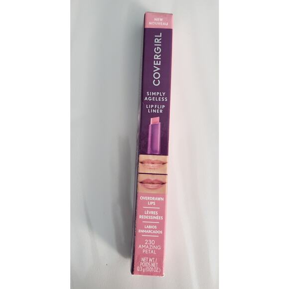 Cover Girl Simply Ageless Lip Flip Liner Overdrawn Lips in #230 Amazing Petal - Picture 1 of 4